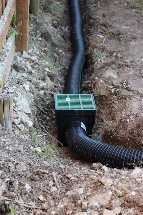 french drain distribution box|drainage collection box.